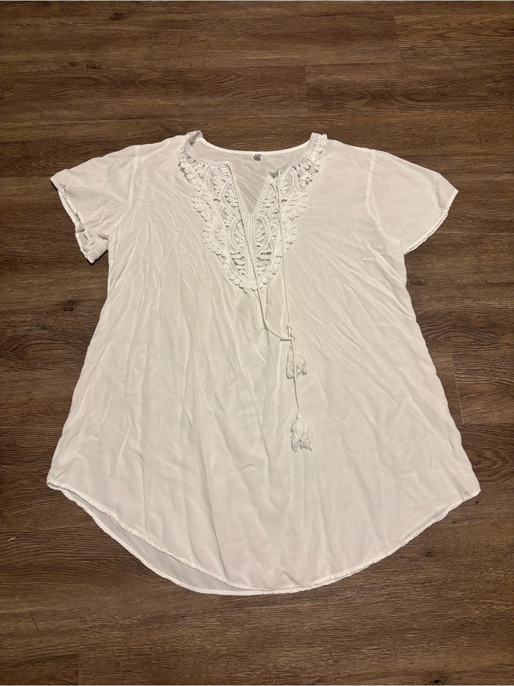 women’s white beach cover up